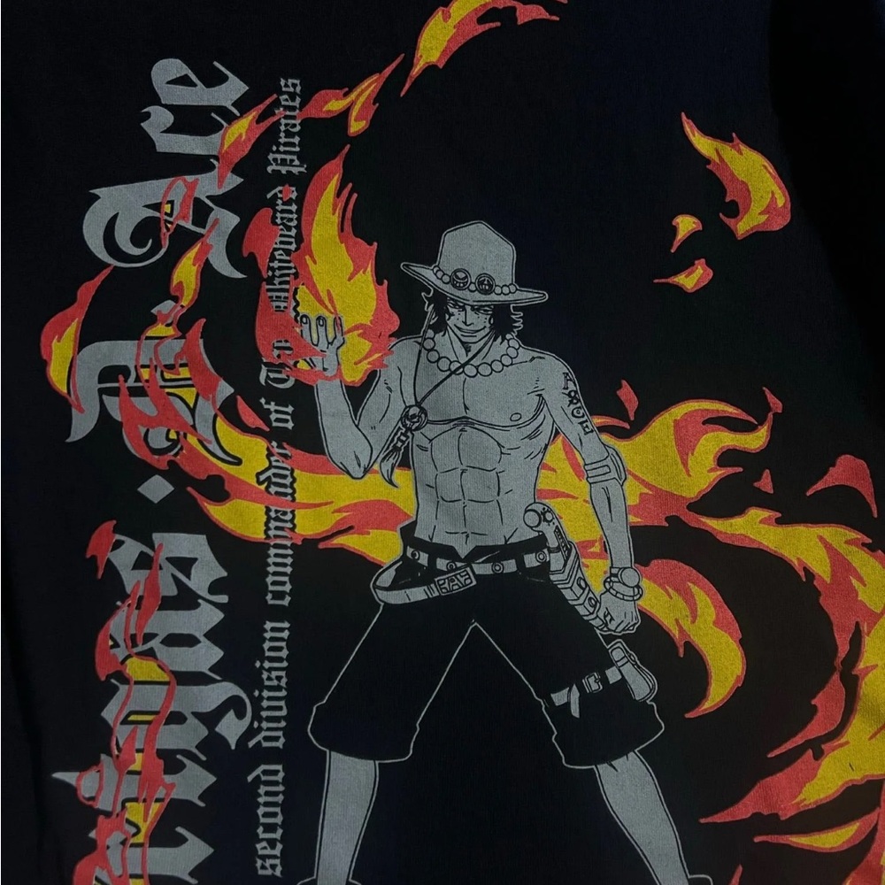 One Piece Anime Black Graphic Men’s Shirt